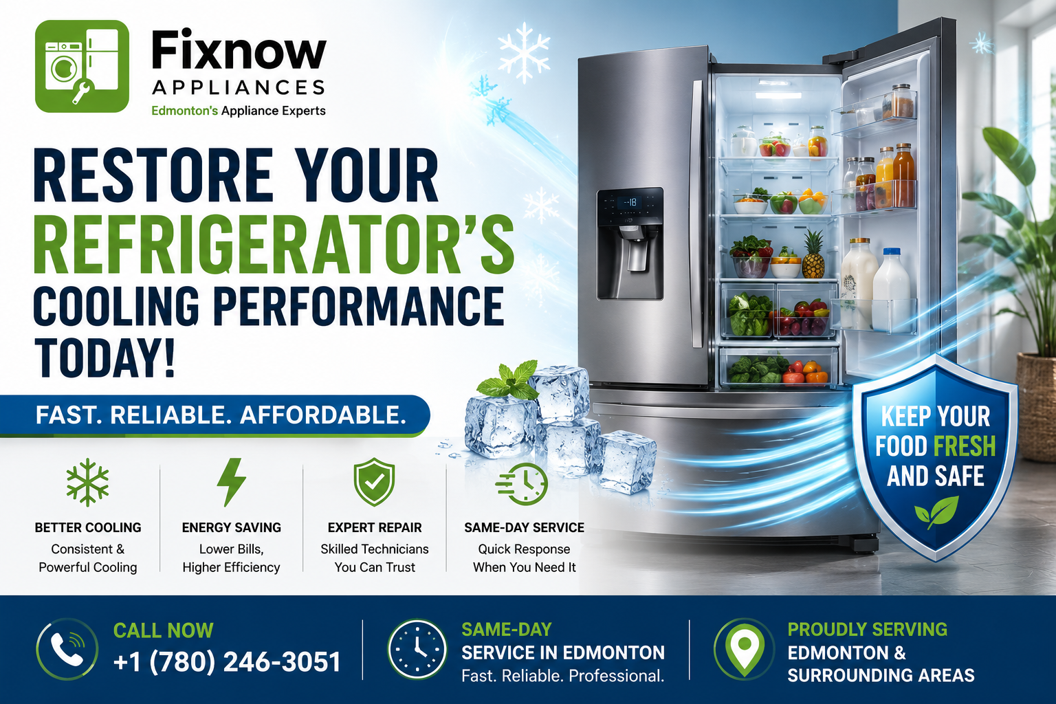 Restore Your Refrigerator's Cooling Performance Today | FixNow Appliances